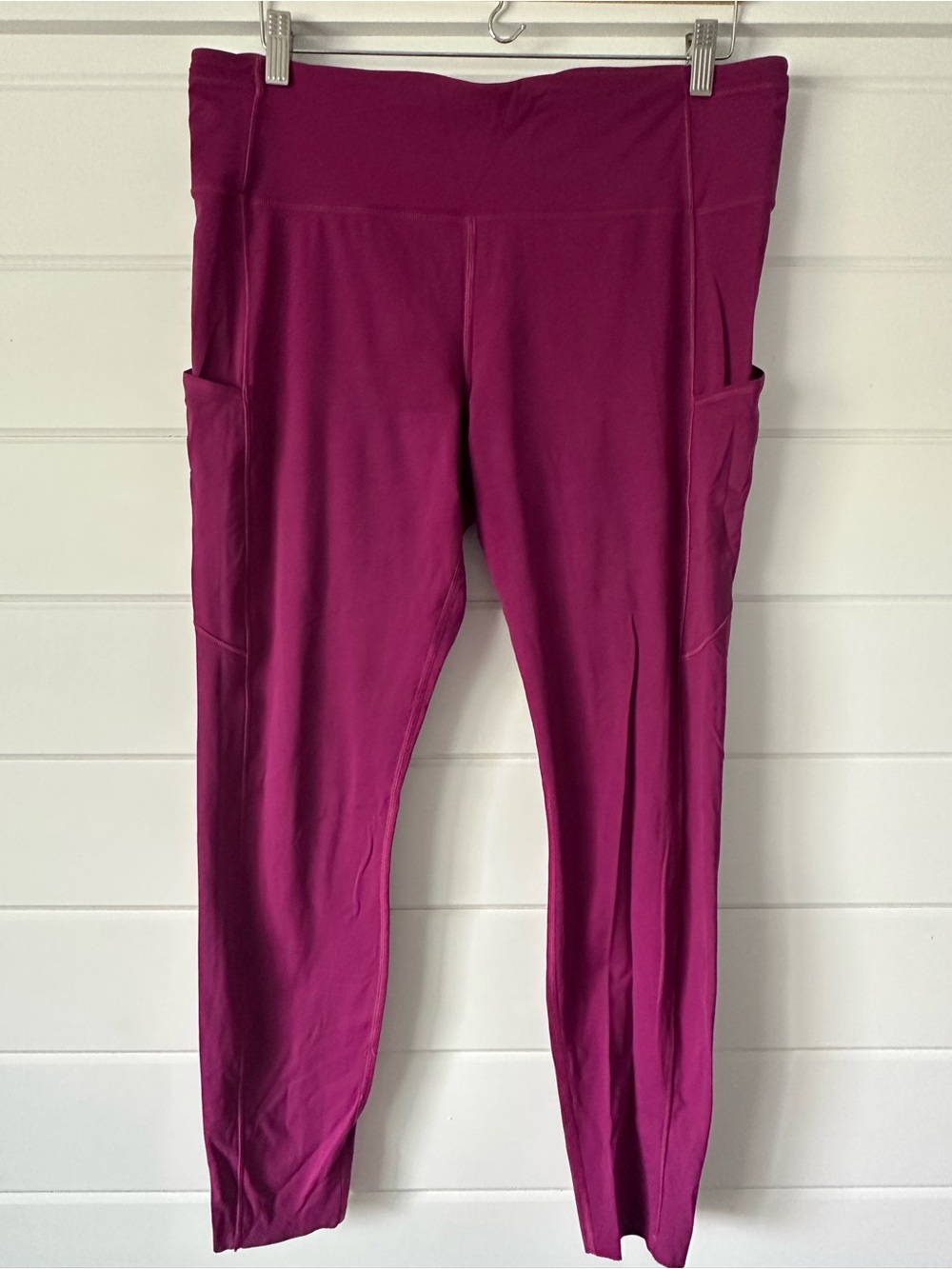 lululemon athletica sz 14 Magenta High-Rise Leggings with Side Pockets